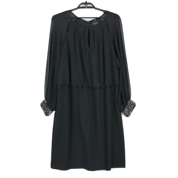 Xscape dress embellished long sleeve shift - Picture 1 of 4